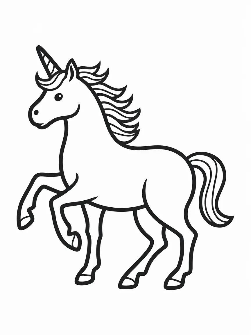 Unicorn coloring pages - 1082 | ColoringPagesDesign