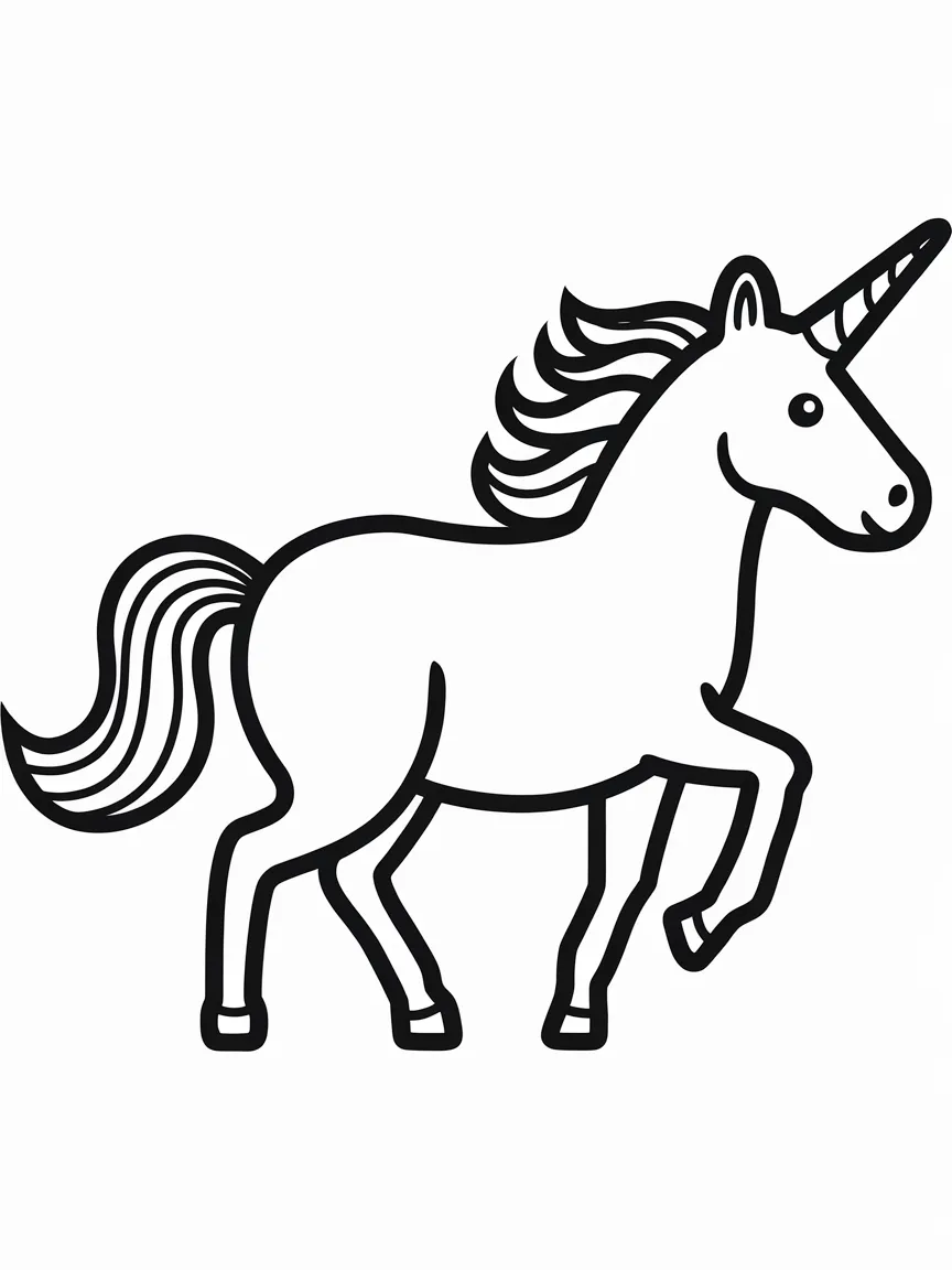 Unicorn coloring pages - 1083 | ColoringPagesDesign