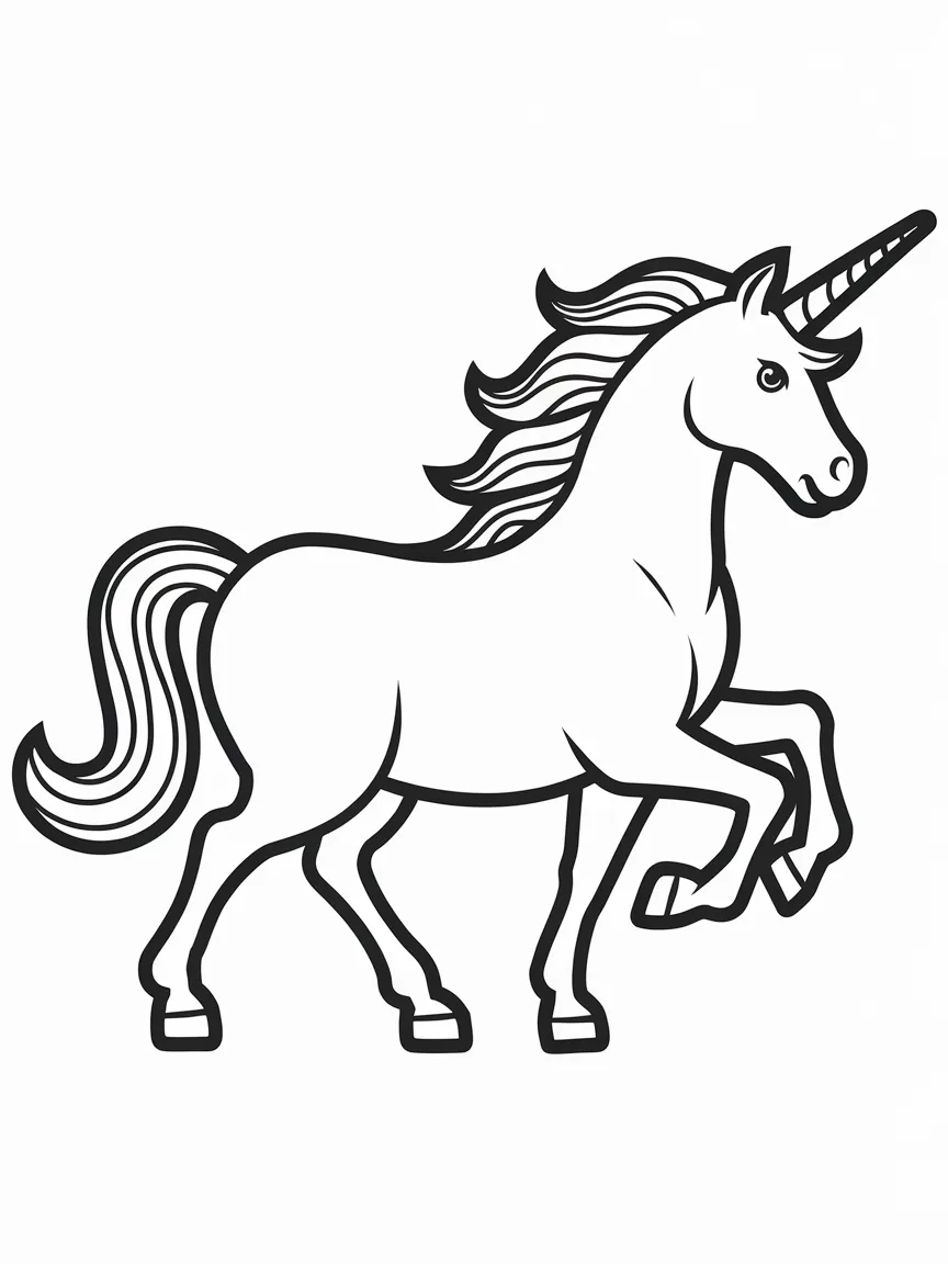 Unicorn coloring pages - 1084 | ColoringPagesDesign