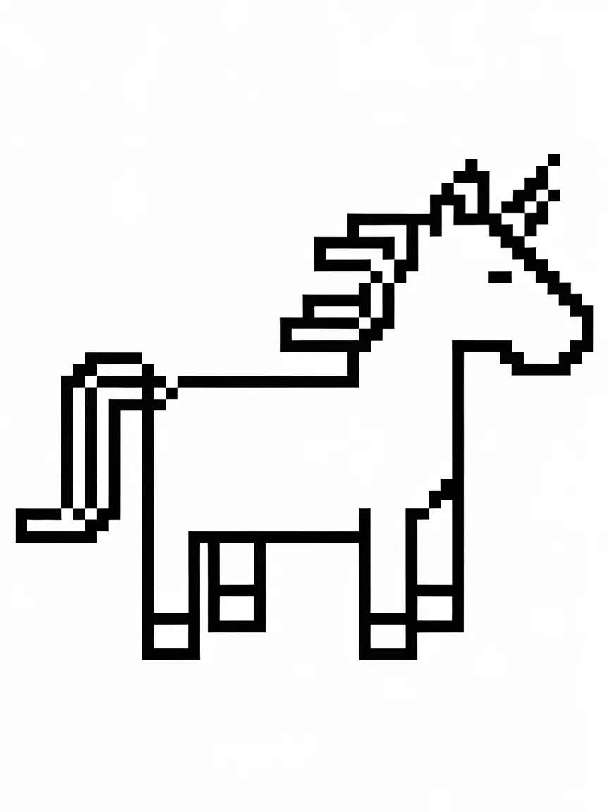 Unicorn coloring pages - 1086 | ColoringPagesDesign