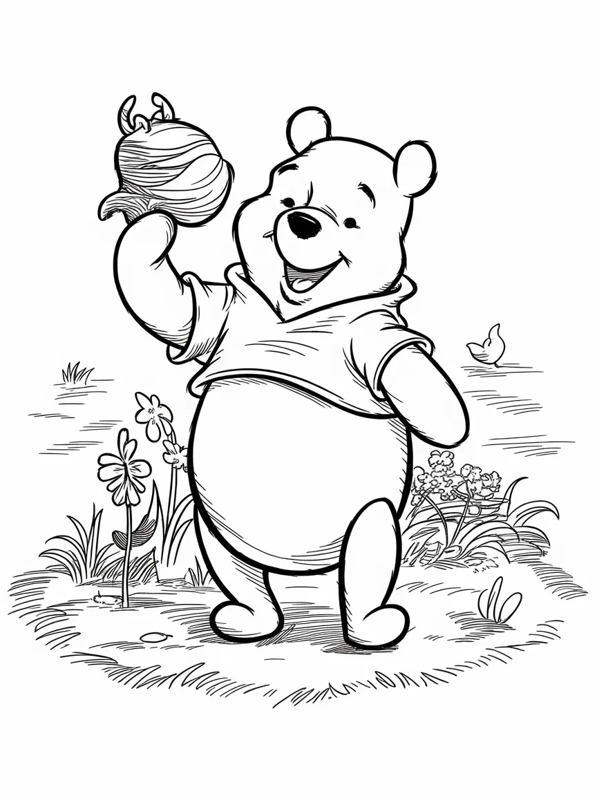 Winnie the pooh coloring pages - 1045 | ColoringPagesDesign