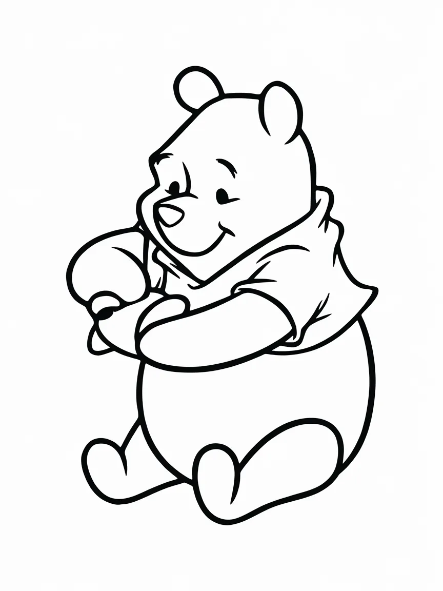 Winnie the pooh coloring pages - 1896 | ColoringPagesDesign