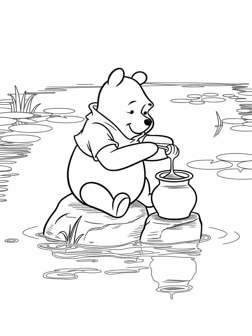 Winnie the pooh coloring pages - 1900 | ColoringPagesDesign