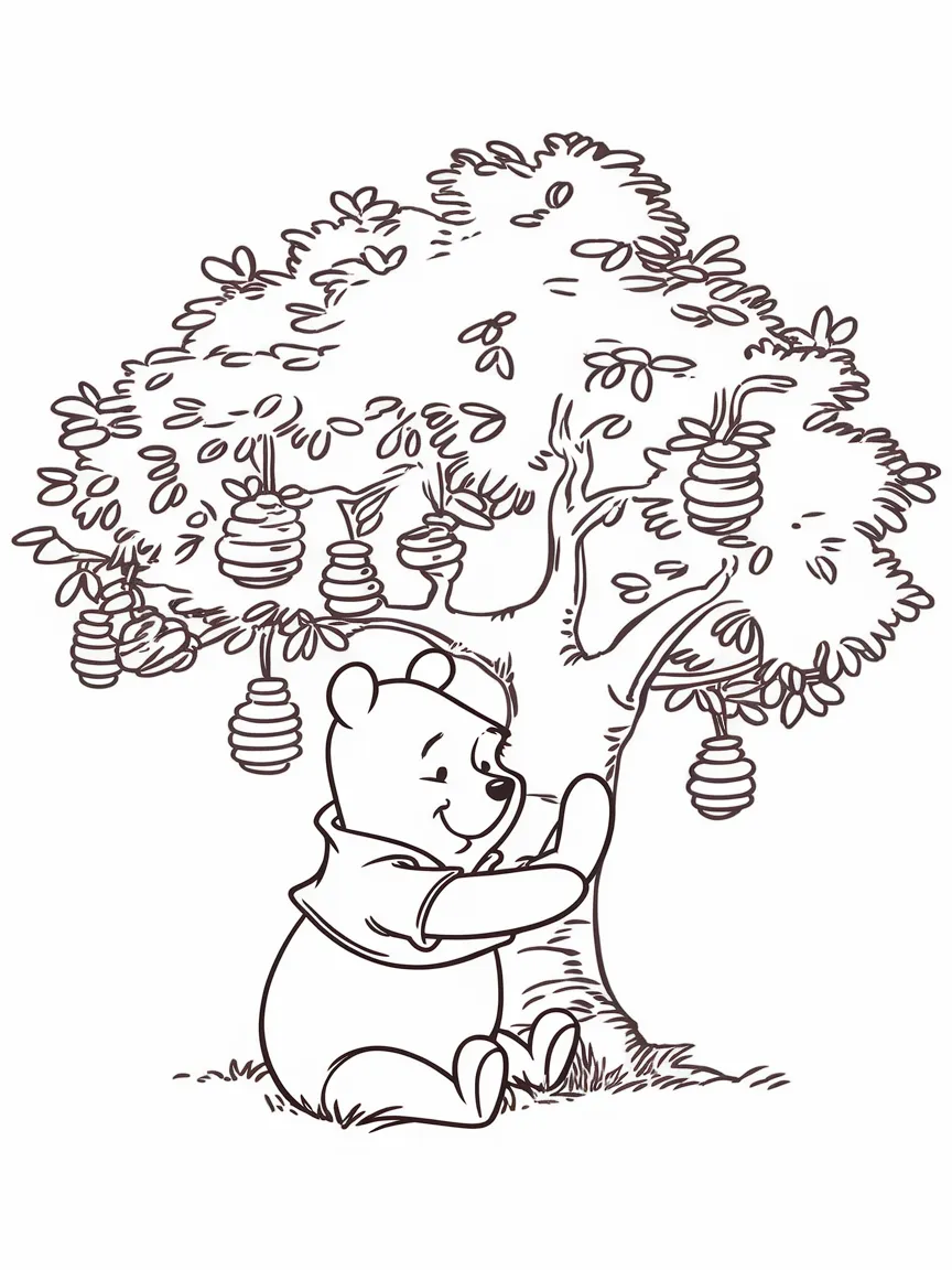 Winnie the pooh coloring pages - 2412 | ColoringPagesDesign