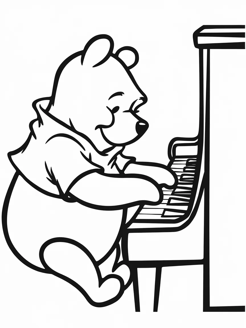 Winnie the pooh coloring pages - 2415 | ColoringPagesDesign