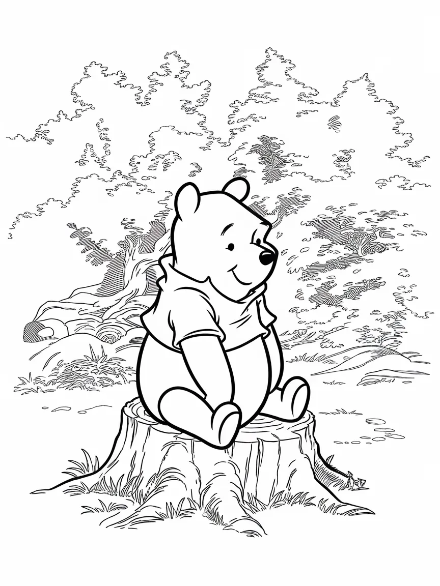 Winnie the pooh coloring pages - 2416 | ColoringPagesDesign