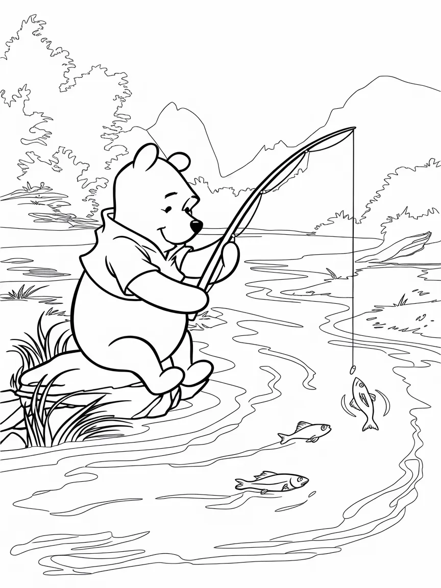 Winnie the pooh coloring pages - 2418 | ColoringPagesDesign