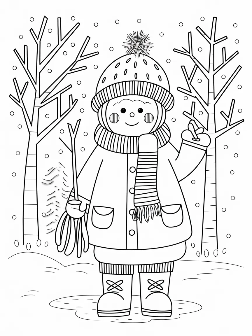 Winter coloring pages - 211 | ColoringPagesDesign