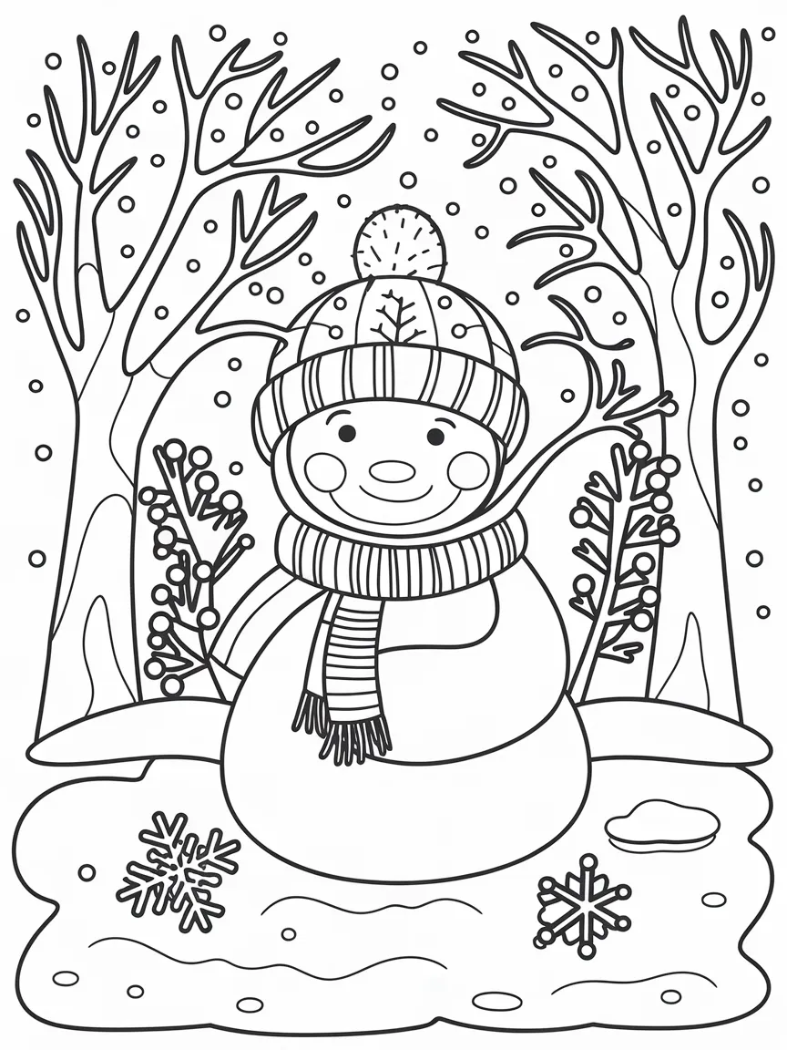 Winter coloring pages - 212 | ColoringPagesDesign