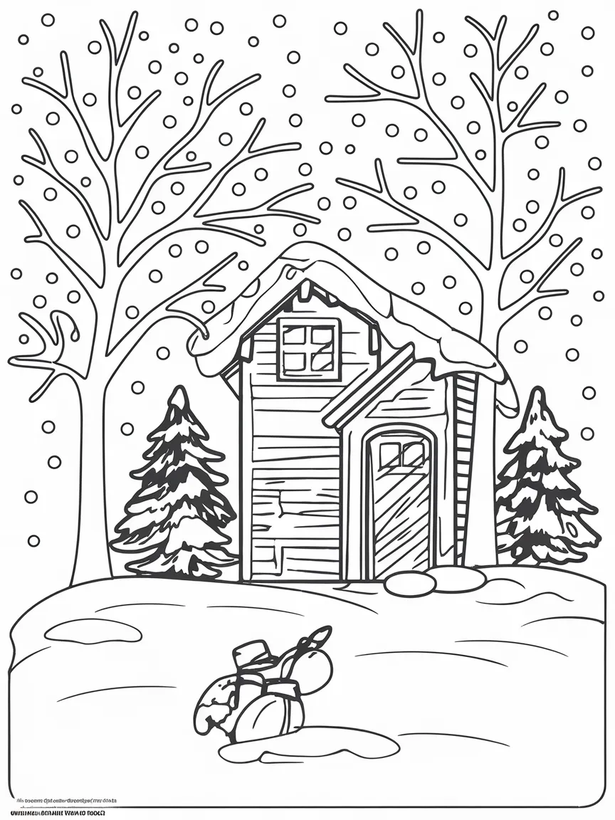 Winter coloring pages - 213 | ColoringPagesDesign