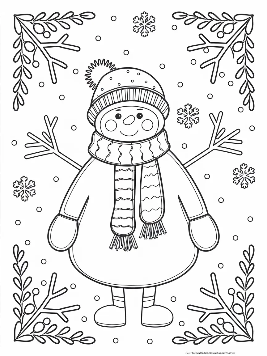 Winter coloring pages - 214 | ColoringPagesDesign