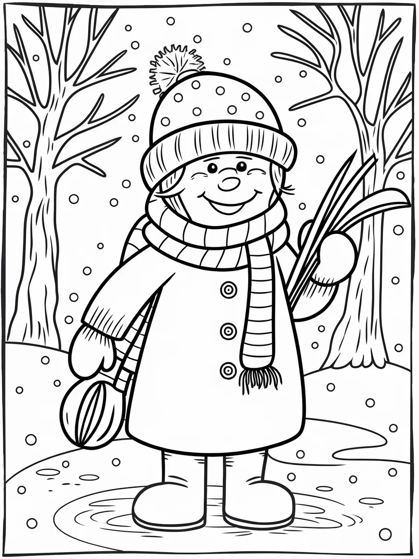 Winter coloring pages - 216 | ColoringPagesDesign