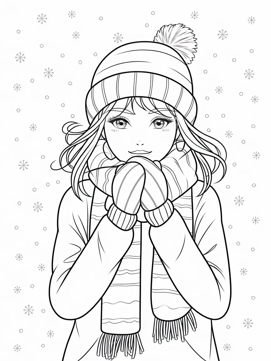 Winter coloring pages - 218 | ColoringPagesDesign