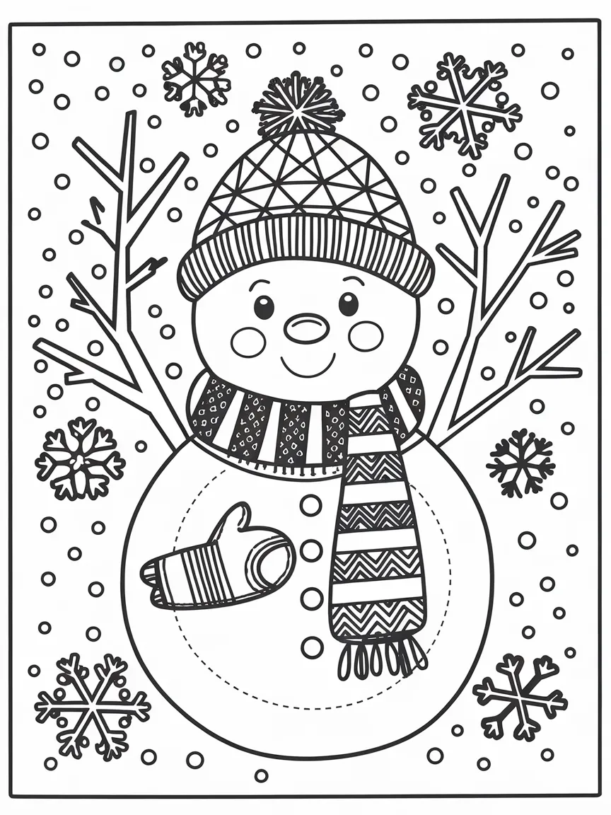 Winter coloring pages - 219 | ColoringPagesDesign