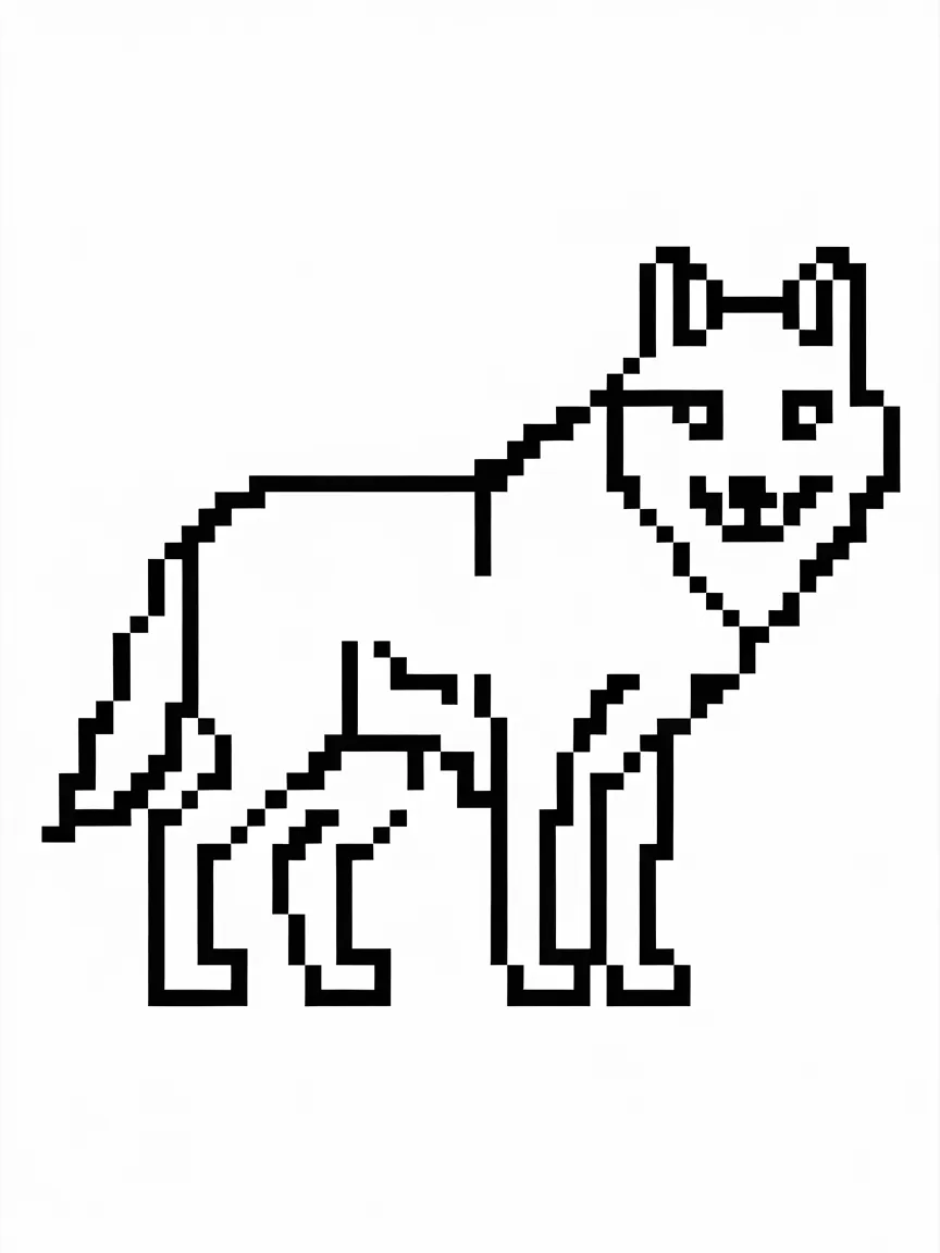 Wolf coloring pages - 855 | ColoringPagesDesign