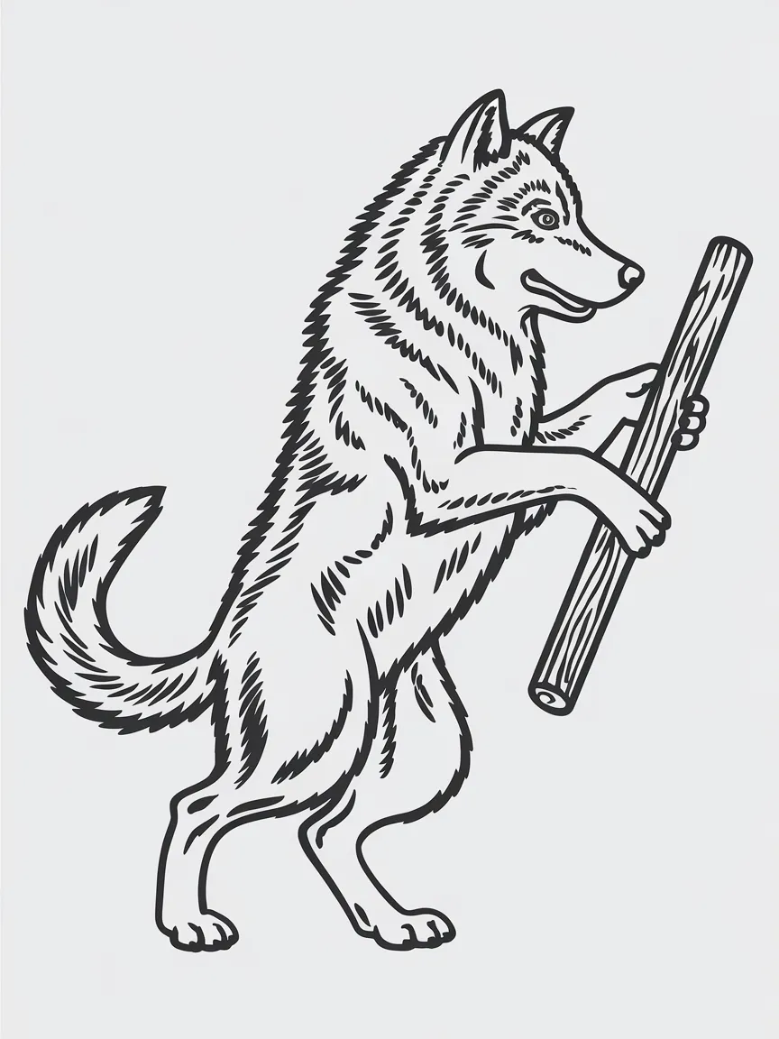 Wolf coloring pages - 1743 | ColoringPagesDesign